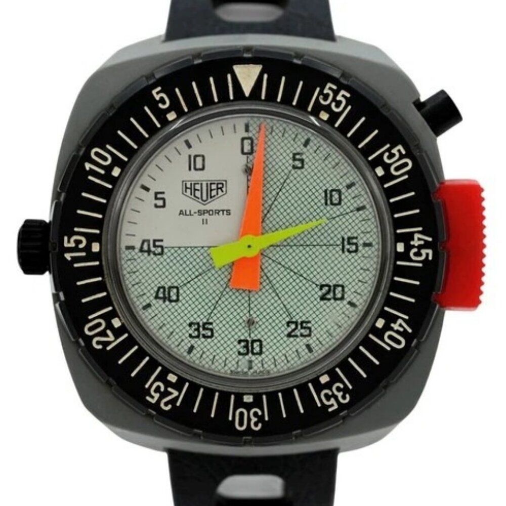 Heuer (Pre-Tag) 48mm Men's Referee All-Sport II (2) Stopwatch Watch 775.907